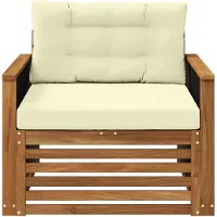 vidaXL Outdoor Mittelsofa Natur