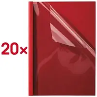 OTTO Office Thermobindemappen bis 40 Blatt Leinenstruktur rot, 21.15x29.7 cm