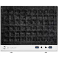 Silverstone SG13, Mini Tower, PC, Schwarz, Weiß, Mini-ATX, Mini-DTX, Stahl, 6,1 cm