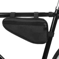 Unyqoos Dreieckige Rahmentasche 1,5 L – abriebfestes, leicht wasserabweisendes Material mit Klettbefestigung für Rennrad & Mountainbike