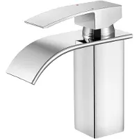 Auralum Max Wasserfall Wasserhahn, Kalt Warm von Cecipa MAX Waschtischarmatur, Badarmatur Edelstahl, Mischbatterie Einhandmischer S, Waschbeckenarmatur Chrom