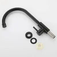 OEM Schwarze Küchenarmaturen | Rohe, rohe stählerne Küchenarmatur mit Montagezubehör