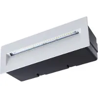 LUCANDE Loya LED Indbygnings Wandleuchte 23x8 IP54 Weiß - , Loya, Weiß, für Terrasse, Aluminium, Modern