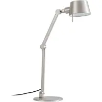 LUCANDE Silka Tischleuchte, nickel satin, verstellbar, 93 cm, E27 - , Silka, Metallisch, für Arbeitszimmer / Büro, Metall, Modern