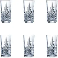 Unyqoos Set 6 Longdrinkgläser 280 ml, transparent, spülmaschinenfest – elegante Trinkgläser für Cocktails & kalte Getränke, Alltag & besondere Anlässe