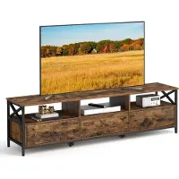 Usorteret TV-Schrank Lowboard für Fernseher bis 80 Zoll mit 3 Schubladen
