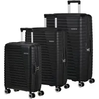 American Tourister Roadrush Trolley Set A Shadow Black schwarz 77cm