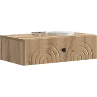 vidaXL Wandmontierter Beistelltisch 59 x 34,5 x 17 cm Holzwerkstoff