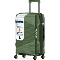 4FLY Hartschalen-Reisekoffer L 65 cm (61L) - mit TSA-Schloss, Doppelrollen, Aluminium-Teleskopgriff und Doppelreißverschluss