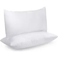 Unyqoos Kissenfüllungen Set (2x) – 40 x 80 cm, Weiß, silikonisierte Faserfüllung, dauerhaft weich und voluminös, vakuumverpackt, für Sofa & Bett