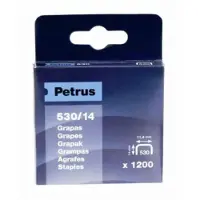 Esselte Petrus 530/14 Mm Heftklammern 1200 Einheiten Grau Grau One Size