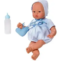 ASI Babypuppe Koke 36cm - Puppe mit blauem Anzug - Spielzeugpuppe