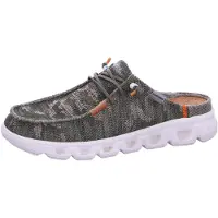 Fusion Slipper Jack 3.0 aus Textil mit herausnehmbarer Korksohle, Grün, Größe 43