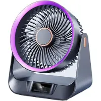 Fokelyi Büroventilator mit 10.000 mAh und wiederaufladbarem Akku, leise, praktisch für das Schlafzimmer, Büro, Camping