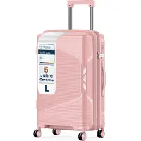4FLY Hartschalen-Reisekoffer L 65 cm (61L) - mit TSA-Schloss, Doppelrollen, Aluminium-Teleskopgriff und Doppelreißverschluss