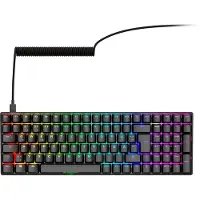 Sharkoon SGK50 S2, Tenkeyless (80 - 87 %), Verkabelt & Kabellos, RF Wireless, Mechanischer Switch, QWERTZ, LED