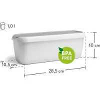 Unyqoos 2er-Set Eisaufbewahrungsbehälter für selbstgemachtes Eis – 1,5 L pro Behälter, BPA-freier Kunststoff, luftdichte Silikondeckel, 13,5×12,1 cm, spülmaschinenfest, verschiedene Farben