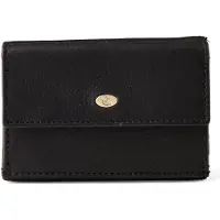 Esquire Leder Geldbörse Chicago Wallet Black schwarz