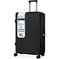 4FLY Hartschalen Reisekoffer 78 cm (103L) aus Polycarbonat – mit TSA-Schloss, 4 Spinner-Doppelrollen und Aluminium-Teleskopgriff, Aufgabegepäck