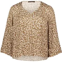 Betty Barclay Schlupfbluse mit Leoprint in Beige/Khaki | Gr.: 38