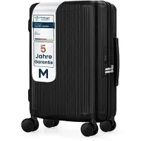 4FLY Hartschalen-Handgepäckkoffer »Opacus« M - 36 L schwarz, 36x57x22 cm