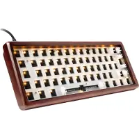 Sharkoon SGK50 S4, 60%, Kabelgebunden, USB, RGB-LED, Holz