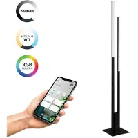 Port Designs Fraioli-Z Smarte Stehlampe - Schwarz - RGB & Tunable White - Zigbee & Bluetooth