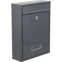 VOREL Briefkasten 360 x 260 x 80 mm GRAPHIT