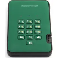 ISTORAGE diskAshur2 256-bit 1TB USB 3.2 secure encrypted hard drive - Green IS-DA2-256-1000-GN, 1 TB, 3.2 Gen 1 (3.1 Gen 1), 5400 RPM, Grün