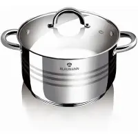 BLAUMANN Edelstahltopf mit Deckel 16 cm Gourmet Line