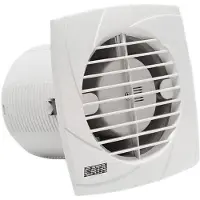 CATA B-15 PLUS T Badlüfter mit Zeitschaltuhr, 25W, Rohrleitung 150mm, weiß