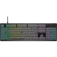 Corsair CH-9226D65-DE, Kabelgebunden, USB, Mechanischer Switch, QWERTZ, RGB-LED, Grau