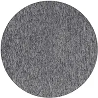 Carpetsale24 Runder Teppich 120 cm Grau, Einfarbiger Kurzflor Schlingenteppich für Wohnzimmer, Schlafzimmer oder Flur, Modern, weich & pflegeleicht