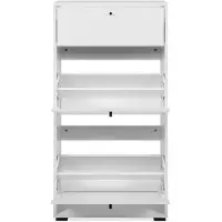 Freiraum Schuhschrank - LÜNEBURG - Weiß - 12 Paare - 58 x 25 x 111 cm