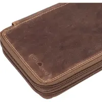 Green Burry Greenburry Leder Stiftmappe 2teilig Federmappe Stiftetui Federtasche Vintage 1573-25