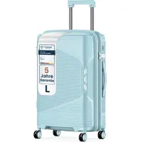 4FLY Hartschalen-Reisekoffer L 65 cm (61L) - mit TSA-Schloss, Doppelrollen, Aluminium-Teleskopgriff und Doppelreißverschluss
