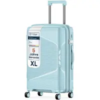4FLY Hartschalen-Reisekoffer XL 75 cm (96L) - mit TSA-Schloss, Doppelrollen, Aluminium-Teleskopgriff und Doppelreißverschluss