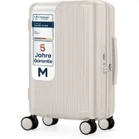 4FLY Hartschalen-Handgepäckkoffer »Opacus« M - 36 L weiß, 36x57x22 cm