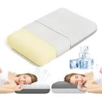 Unyqoos Ergonomisches Memory‑Schaum‑Kissen – druckentlastend & anpassbar an Kopf und Nacken, mit abnehmbarem waschbarem Bezug für optimalen Schlafkomfort