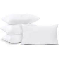 Unyqoos 4er-Set Kissenfüllungen 30 x 50 cm – hochwertige silikonisierte Faserfüllung, weich & formstabil für Sofa & Schlafzimmer, vakuumverpackt