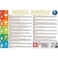 Educa Kätzchen Puzzle 200 Teile für Erwachsene und Kinder ab 6 Jahren, Katze, Weiß