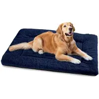 OEM XXL Hundebett Wasbaar 122x75cm Weiches Kissen Antirutschboden Marineblau