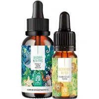 NATURTREU Kinder Omega3 Vitamin D3 K2 60 ml vegane Tropfen DHA EPA Set Kraftzwerge-Paket g