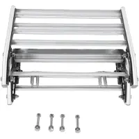 TWO TREES 2-stufige, klappbare und manuell einziehbare Trittstufe aus Aluminiumlegierung mit 200 kg Tragkraft und rutschfester Oberfläche für Wohnmobile, Vans, Reiseanhänger