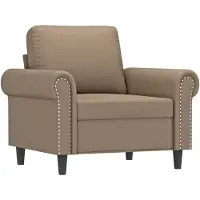 Syfax Sessel Cappuccino-Braun 60 cm Kunstleder