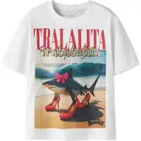 Name it T-Shirt - Noos - NkfAdessa Brainrot - Bright White - - 6 Jahre (116) - T-Shirts