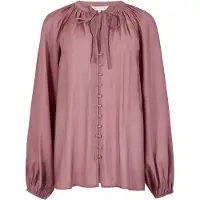 Apricot Shirtbluse "Leichte Bluse mit Ballonärmeln", Damen, Gr. S (36), lila, gewebt, Obermaterial: 72% Viskose CV. 28% Polyester PES., Gerade, Blusen Shirtbluse, mit verdecktem Verschluss
