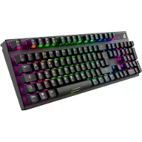 Sharkoon SKILLER SGK20 Red, Kabelgebunden, USB, Mechanischer Switch, QWERTZ, RGB-LED, Schwarz