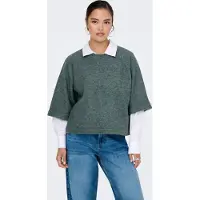 ONLY Strickpullover "ONLSIMONI 3/4 PULLOVER KNT NOOS" Materialmix, regular fit