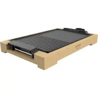 Cecotec Tasty&Grill 2000, Aluminium, Bambus, Schwarz, 375 x 245 mm, 2000 W, 220 - 240 V, 50 - 60 Hz